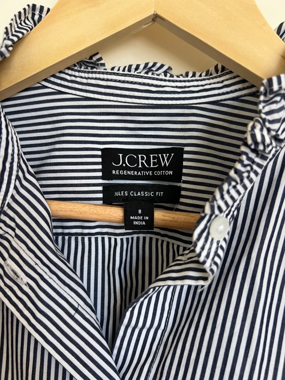JCrew Jules Ruffle-Collar Shirt - Picture 3 of 4